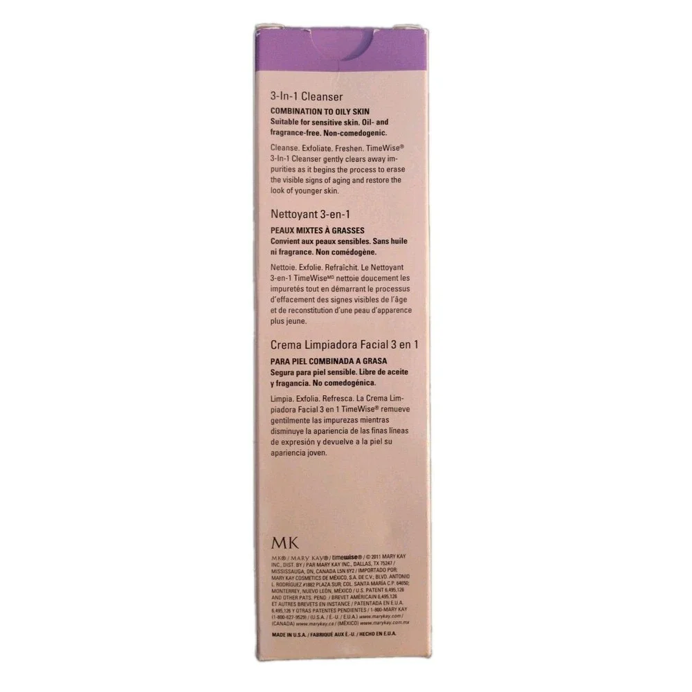 Mary Kay TimeWise 3-in-1 Cleanser Combination / Oily Skin 4.5 oz New In Box
